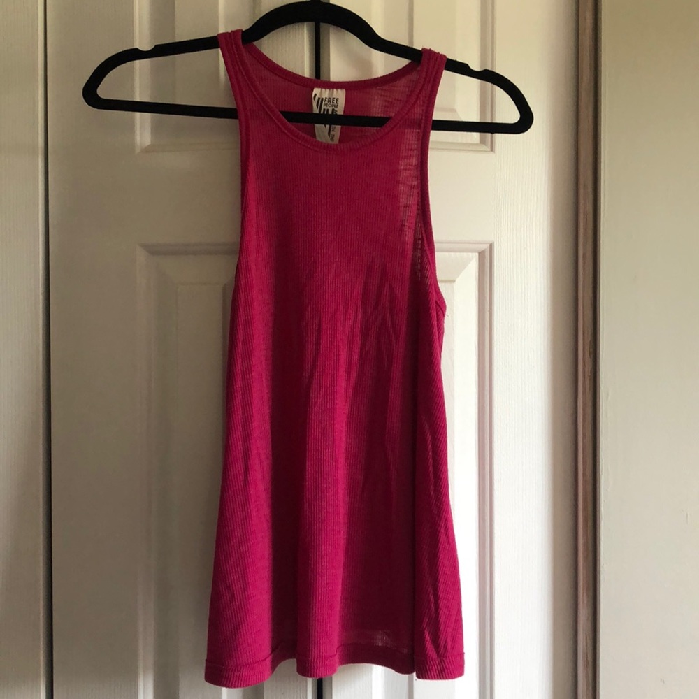 Free people hot pink tank top